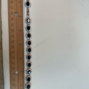 Silver and blue storm braclet